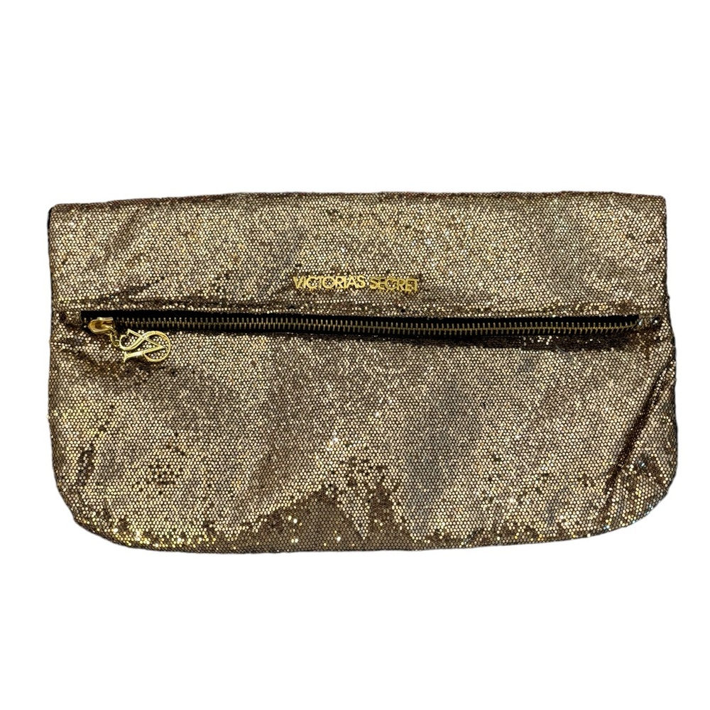 Victoria’s‎ Secret Women’s Gold Glittery Sparkly Clutch